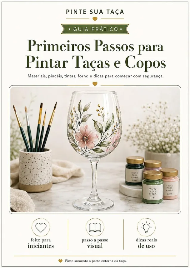 Página de orientaciones sobre pinturas, pinceles y acabado en el horno