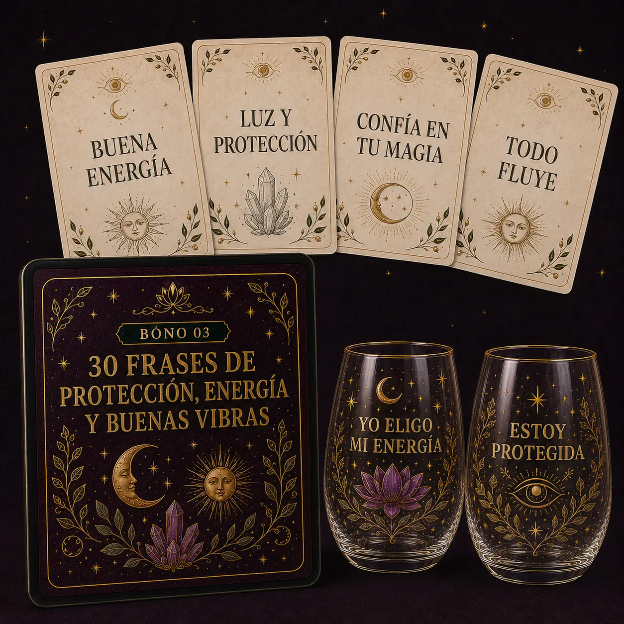 30 frases de protección, energía y buenas vibras para pintar